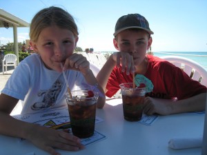 Ethan & Autumn celebrating news of "The Trip"